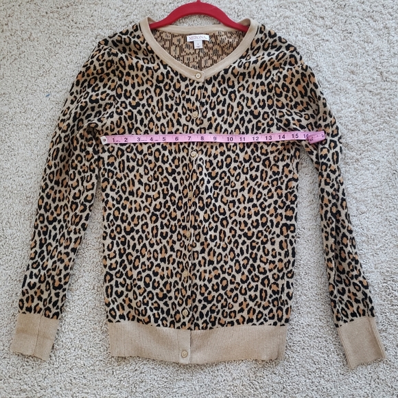 Merona Leopard Print Light Sweater Size Small - Picture 4 of 5